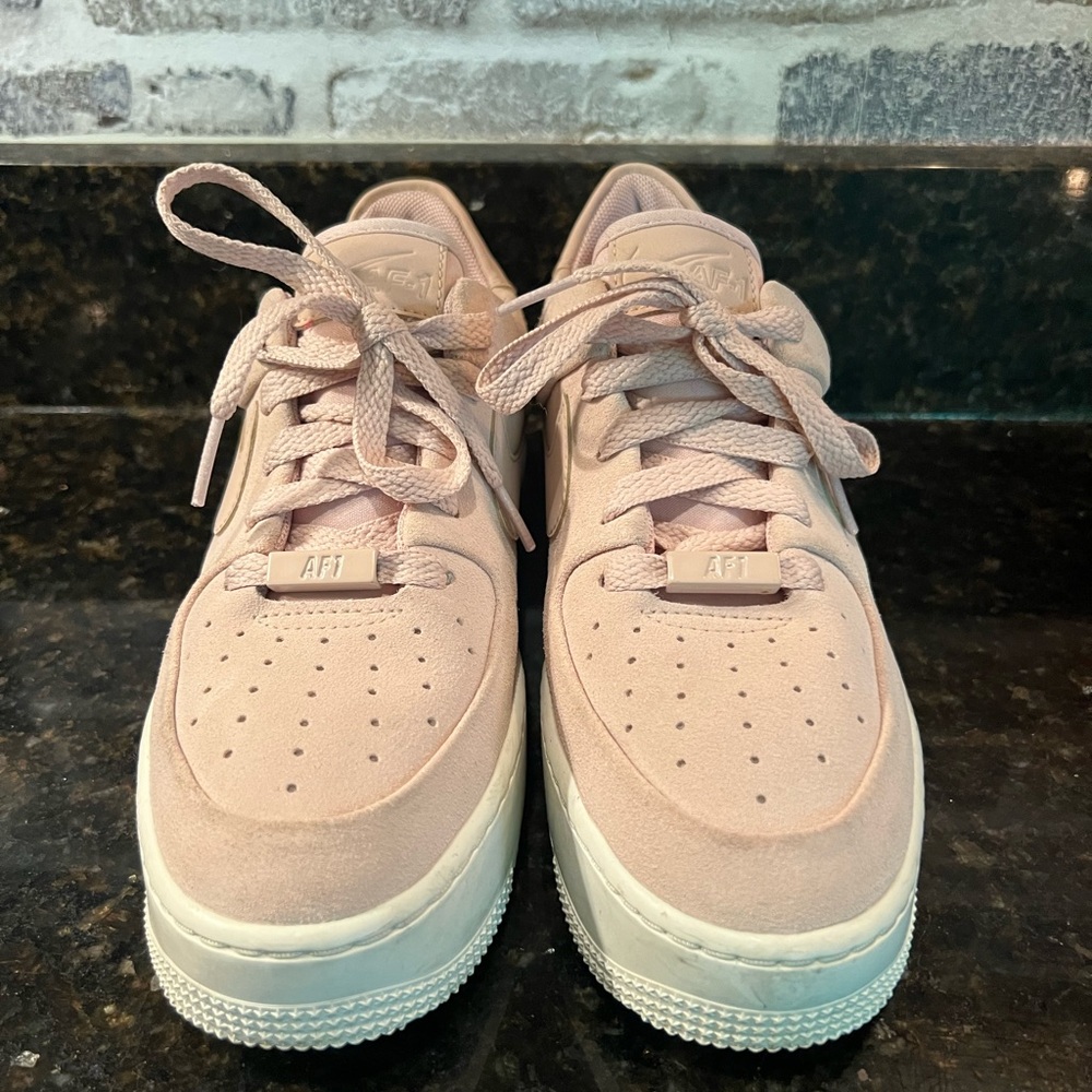 Blush colored Air Force 1s
